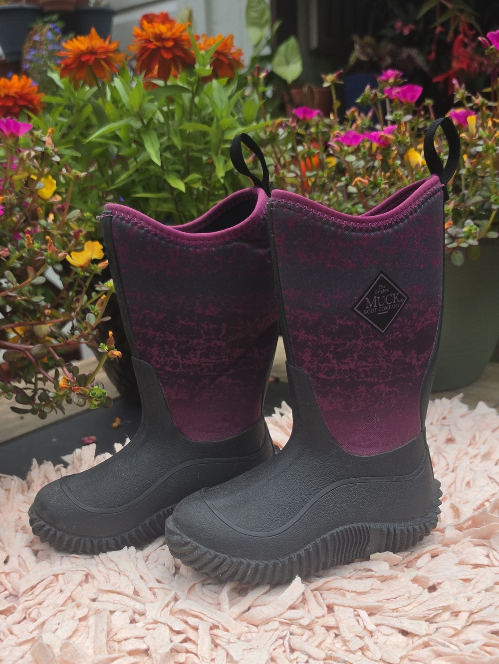 The Original Muck Boot Company Kids' Purple & Black Rain Boots